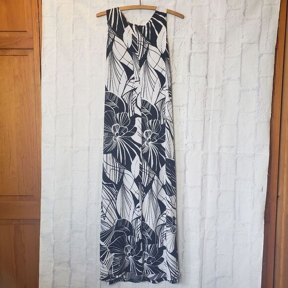 SLINKY BRAND Sleeveless Black & White Maxi Dress Small - Picture 6 of 6